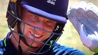 Jos Buttlers Salute to Sheldon Cotterell  Buttler mocking Cotterell  ENGvWI FansReaction 4TH ODI [upl. by Nysilla]