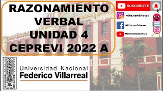 RAZONAMIENTO VERBAL  Unidad 4  Términos excluidos  CEPREVI 2022 A  Admisión UNFV [upl. by Anaujal136]