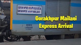 Gorakhpur Malani express arrival at badshahnagar lucknow [upl. by Eta]