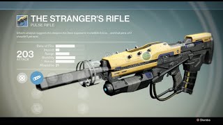 Destiny  The Strangers Rifle Rare Weapons Guide [upl. by Jeffcott]