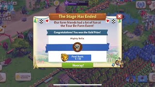 FarmVille 2 Country Escape 🎉Tour De Farm Event I won Mighty Bella ♥️🎊🎊 [upl. by Lohman]