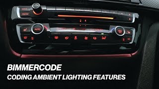 BIMMERCODE CODING AMBIENT LIGHTING FEATURES [upl. by Consuelo]