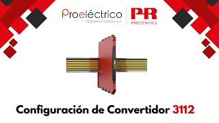 Configuración de convertidor Pt100 referencia 3112  PR Electronic [upl. by Aihset]