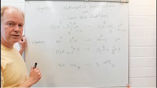 SäureBaseReaktion verglichen mit nukleophiler Substitution Chemie ganz simpel 14 [upl. by Corder]