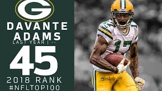 45 Davante Adams WR Packers  Top 100 Players of 2018  NFL [upl. by Aissela]