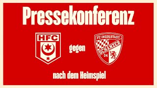 21 Spieltag 202324 Hallescher FC  FC Ingolstadt  Pressekonferenz nach dem Spiel [upl. by December]