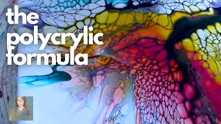 The Polycrylic Formula for TRANSPARENCY Acrylic Pour 305 [upl. by Wandy]