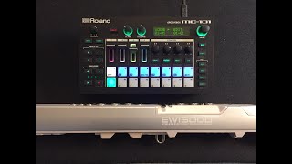 Play MC101 sounds with EWI 5000 [upl. by Yrruc725]