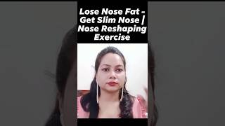 Slim Nose Face Yoga faceyoga faceyogaexercises slimnose nosejob facemassag [upl. by Aidil]