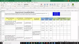 Requirements Traceability Matrix Template [upl. by Suzie517]