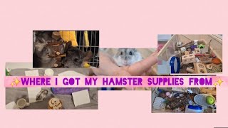 where i got my hamster suppplies fromcleaning nuggies cage [upl. by Kevyn]