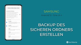 Backup erstellen Sicherer Ordner  Samsung Android 12  One UI 4 [upl. by Yleen]