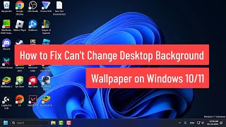 How to Fix Cant Change Desktop Background Wallpaper on Windows 1011 [upl. by Lehar]