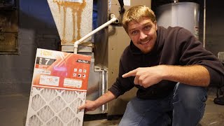 Quick and Easy Furnace Filter Replacement  DIY [upl. by Encratis985]