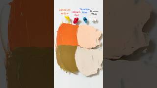 How to create Mustard Olive color art painting artist colormixing colors acrylicpainting [upl. by Mayer]