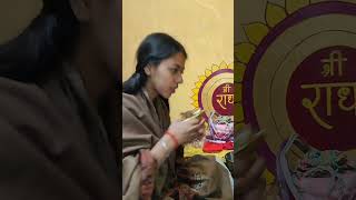 Radhe Radhe 🙏 my daily morning routine 🙏minivlog ytshorts radharadhe spirituality dailyvlog [upl. by Carlita]