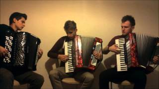 Coldplay  Viva La Vida Crazy Accordion Trio Cover [upl. by Dimitri521]