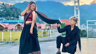 Tenu Leke  Indian wedding dance with priyabaraily6684  Bollywood  Kohima view [upl. by Eyr]