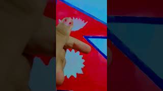 Drawing of Nepal flag  short  video  translation  trending  cute S  beautiful  vanshu  123 [upl. by Cash]