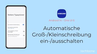 Automatische GroßKleinschreibung einschalten oder ausschalten  Samsung Android 14  One UI 6 [upl. by Elyc]