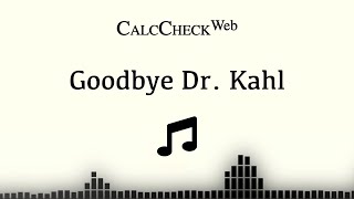 Goodbye Dr Kahl  Official Lyric Video [upl. by Irroc298]