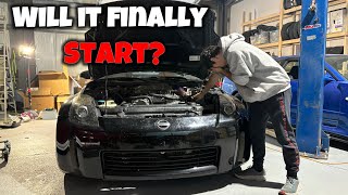 This 350Z was BLOWN up by the PREVIOUS OWNER will it DRIVE AGAIN [upl. by Atsyrhc]