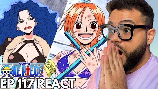 NAMI VS MISS DOUBLEFINGER ONE PIECE Episódio 117 REACT [upl. by Eenrahc683]