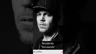 ResidenteOfficial quotsimulandoquot residente residentecalle13 mexico amor despecho colombia rap [upl. by Vullo]