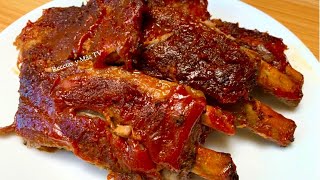 2 Recetas para año Nuevo Costillas a la BBQ y Pollo al horno [upl. by Ramsey132]