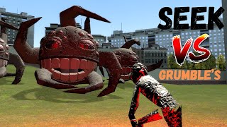 WHAT HAPPENS IF SEEK FIGHTS GRUMBLES FROM ROBLOX DOORS [upl. by Irmina]