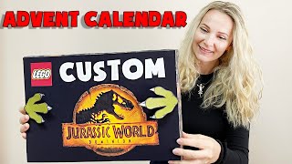 CUSTOM Lego Jurassic World Advent Calendar🦖 DIY Craft Build [upl. by Jerrylee]