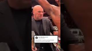 Dana Whites reaction wrapping the belt around Jon Jones at UFC 309 [upl. by Lleda912]