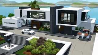 The Sims 3 Seaside Modern House NO CC [upl. by Eitsyrhc671]