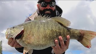 Lewiston man breaks Idaho record with 235inch smallmouth bass [upl. by Devol]