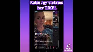 It took Katie Joy less than 12 hours to violate her TRO that Vada Jade has against her [upl. by Scribner]