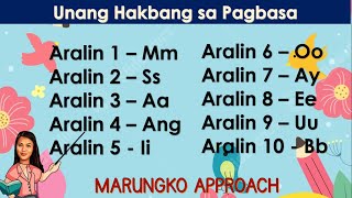 Unang Hakbang sa Pagbasa  Marungko Approach  Matutong magbasa  Aralin 1  10 [upl. by Nahamas]