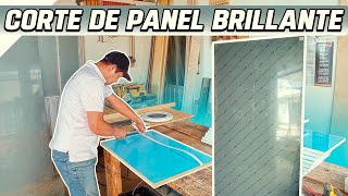 COMO TRABAJAR PANEL DE ALTO BRILLO elmueblemoderno [upl. by Kistner254]