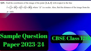 Q35 Find the coordinates of the image of the point 1 6 3 with respect to the line vec r  hat [upl. by Wenoa]