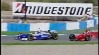 1997 Jerez J Villeneuve vs Schumi Replay [upl. by Eetnuahs]