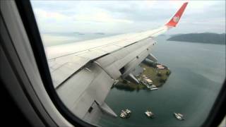 Malindo Air B737800 Landing in Kota Kinabalu [upl. by Skylar]