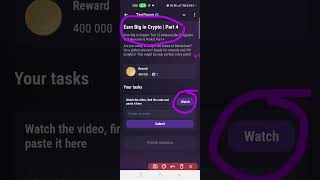 Earn Big In Crypto  Part 4  Tapswap Video Code [upl. by Telocin]