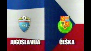 Jugoslávie  Česká republika  10  10111996 kvalifikace MS 1998  FULL MATCH [upl. by Annehsat866]