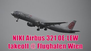 NIKI A321 takeoff Flughafen Wien  OELEW [upl. by Letnahc842]