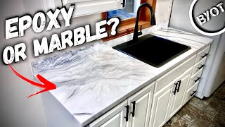 DIY Kitchen Countertop Makeover [upl. by Carlyn56]