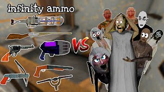 Unlimited Weapons amp Ammo VS Granny And Her Family [upl. by Aimee]