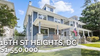 Check Out This Stunning Expansive Home In 16th Street Heights Washington DC 1219 Delafield Pl NW [upl. by Tergram]