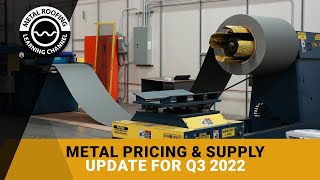 Metal Pricing and Supply Update  2022 Q3 Steel Price Forecast [upl. by Rexford]