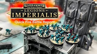 Warhammer The Horus Heresy  Legions Imperialis Battle Report [upl. by Anib]