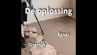 Egaliseren ruwe of ongelijke vloer [upl. by Lobiv880]