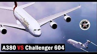 David contra Goliat  Airbus A380 vs Avión pequeño [upl. by Akimihs]